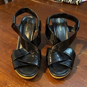 Cole Haan Women's Black Patent Sandals